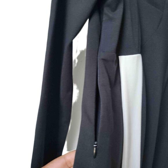 NEW Black Long Sleeve Bow Strap Square Neck Midi Dress Size Medium - Picture 7 of 9